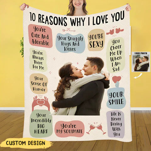 RADIANZ™ - 10 REASONS I ADORE MY PERSONALIZED PHOTO BLANKET