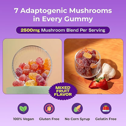 Radianz™ Mushroom Ashwagandha Gummies (LIMITED TIME OFFER)