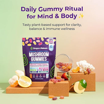 Radianz™ Mushroom Ashwagandha Gummies (LIMITED TIME OFFER)