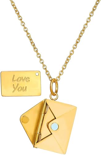 RADIANZ™   - ENVELOPE LOVE LETTER PENDANT NECKLACE