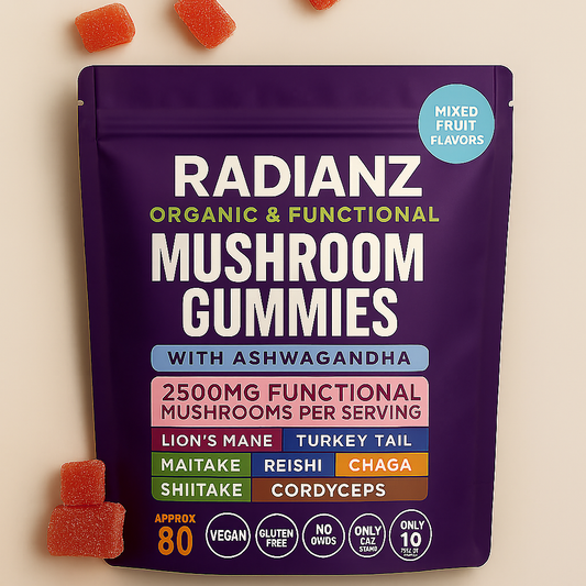 Radianz™ Mushroom Ashwagandha Gummies (LIMITED TIME OFFER)